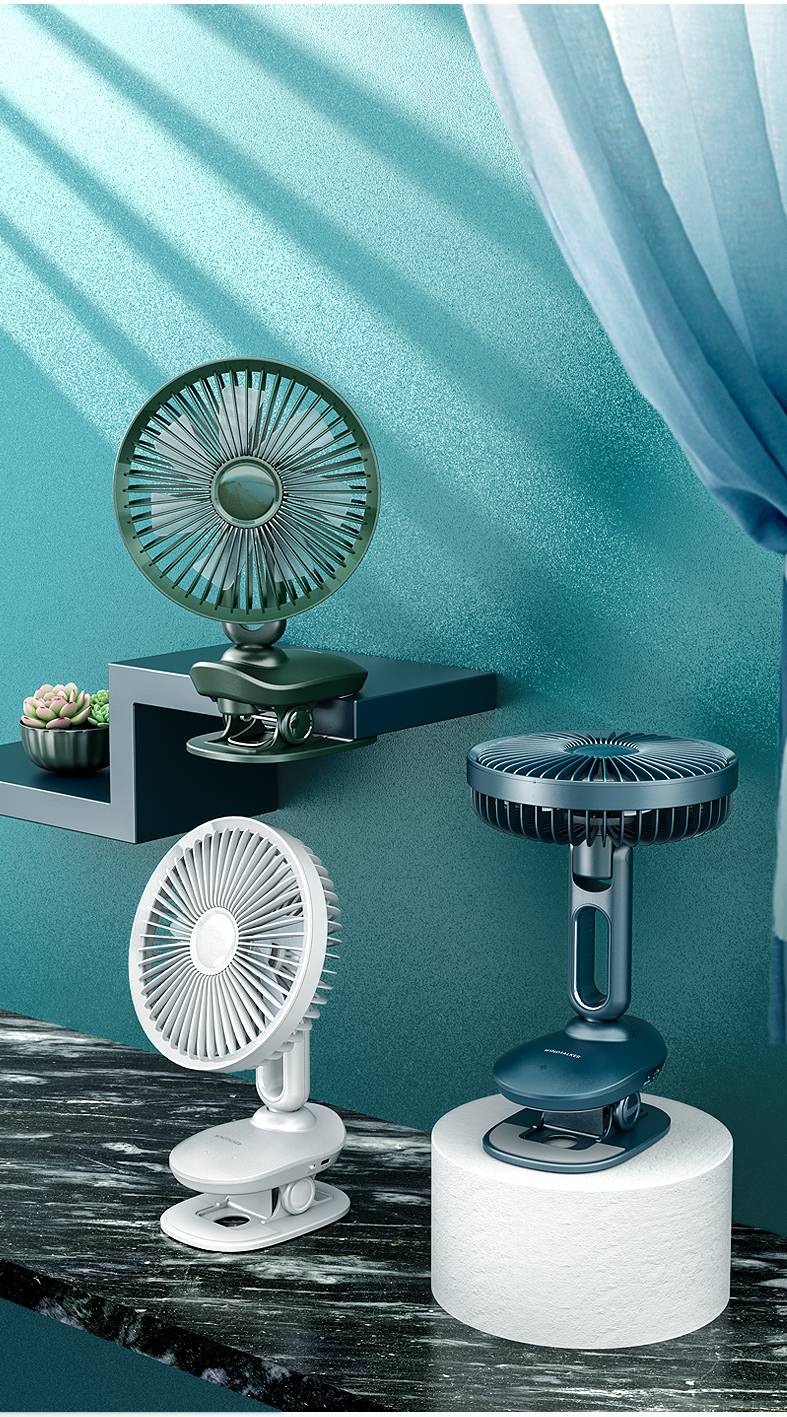 Oscillating Desk Clip Fan